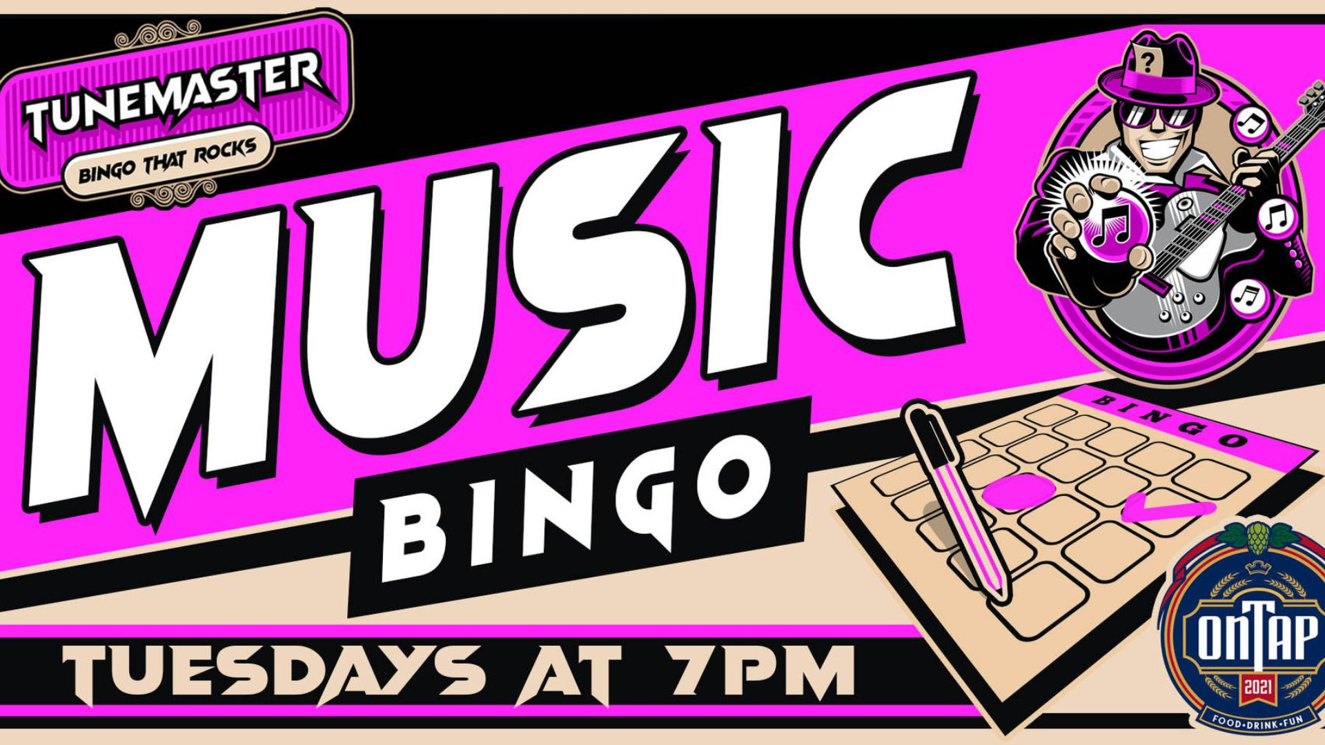 TuneMaster Music Bingo at On Tap